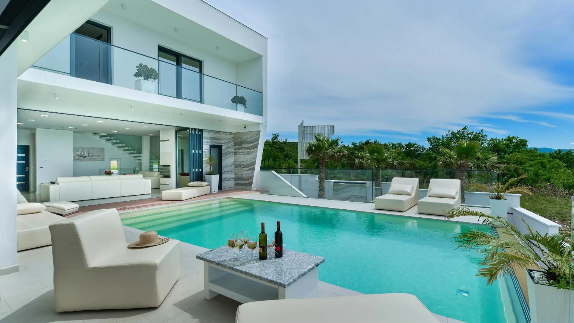 My Dalmatia - Luxury Villa Michelle With Private Infinity Pool, Sea View Jacuzzi, Sauna And Home Gym Maslenica Croazia