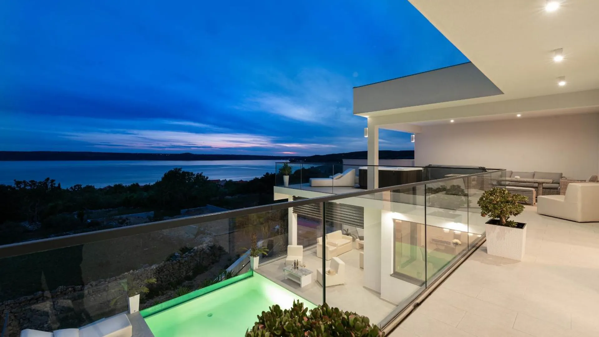 My Dalmatia - Luxury Villa Michelle With Private Infinity Pool, Sea View Jacuzzi, Sauna And Home Gym Maslenica Croatia